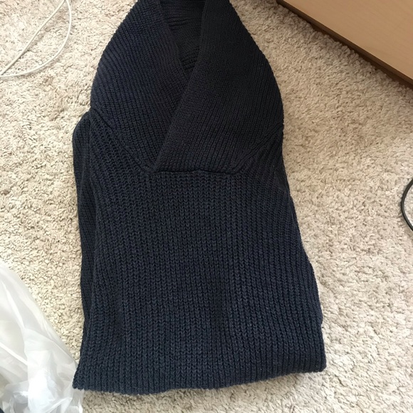 Abercrombie&Fitch -Men’s Navy Cowl Neck Sweater -M - Picture 4 of 7